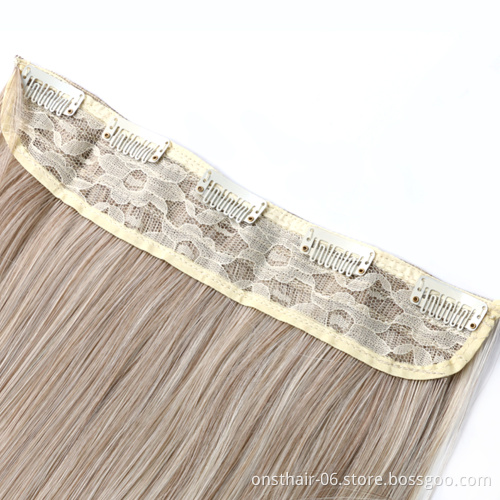 Wholesale 15 Colors Clip In Kids Hair Clip Hair Extensions with 5 Clips